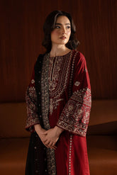 ROYAL PRET 3PC - Embroidered Dress